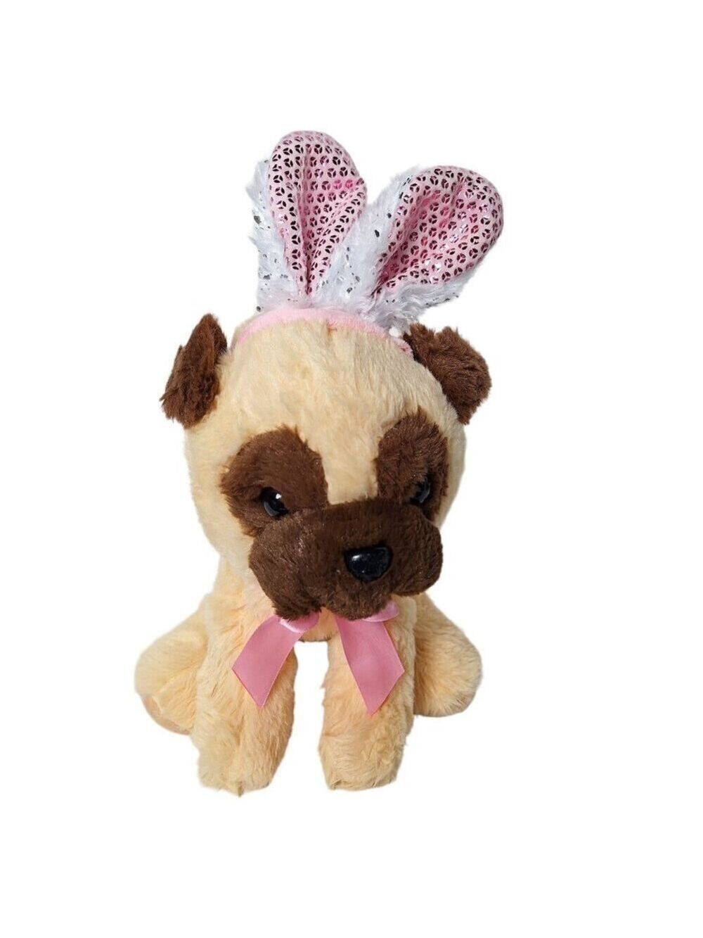 Walgreens Pug Dog Plush Easter Bunny Ears 13 Inch